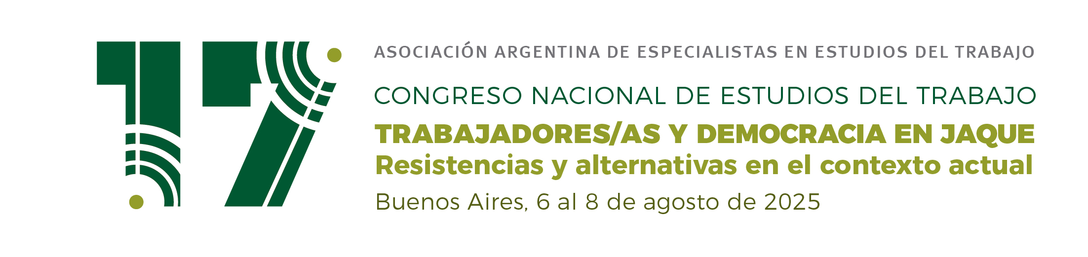 17° Congreso Nacional de Estudios del Trabajo